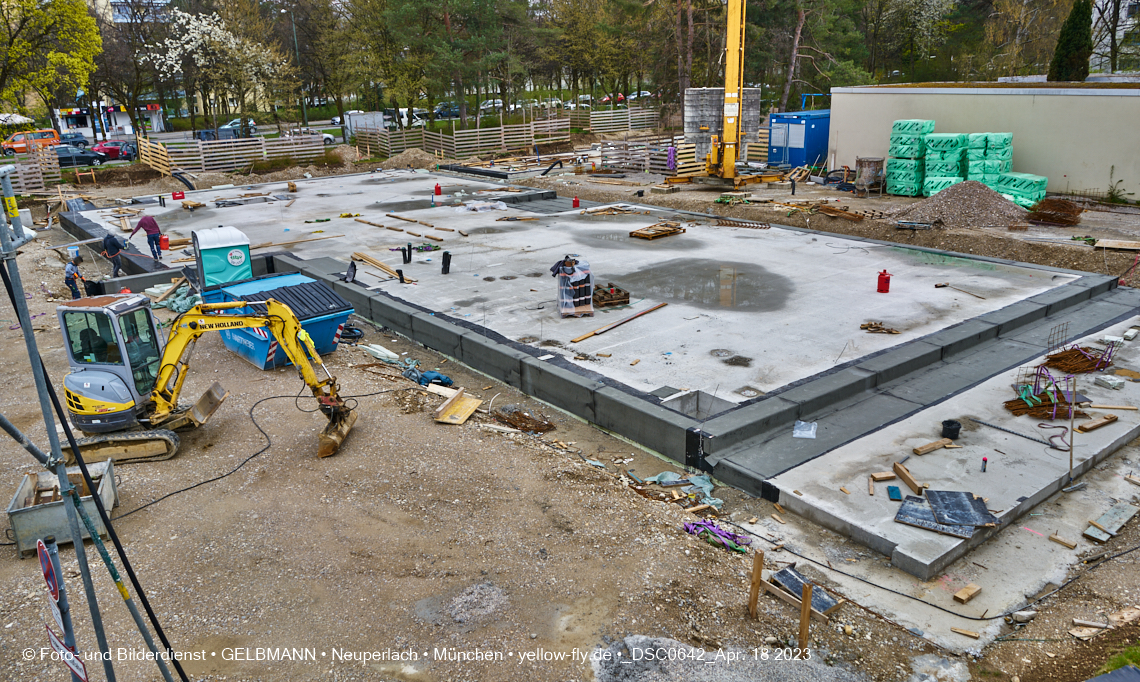 18.04.2023 - Baustelle Haus für Kinder in Neuperlach